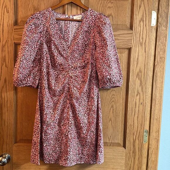 UNIVERSAL THREAD Elbow Puff Sleeve Ruched Mini Dress *NEW* - Picture 8 of 13